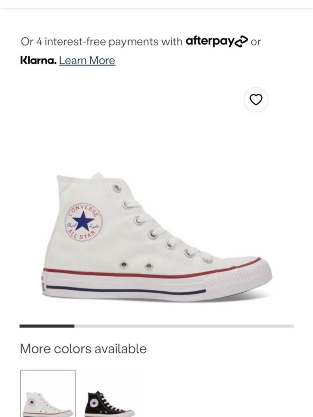 Converse White High-Top Canvas Sneakers